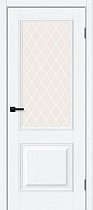 Дверь Браво модель Классик-13 цвет White Silkwood/White Сrystal
