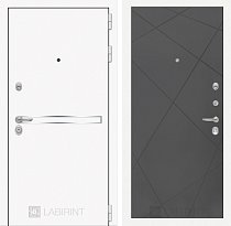 LABIRINT Входная металлическая дверь Лайн Вайт панель №24 цвет графит софт