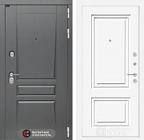 LABIRINT Входная металлическая дверь Платинум панель №26 эмаль белая