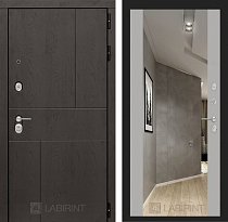LABIRINT Входная металлическая дверь URBAN панель Зеркало Максимум грей soft