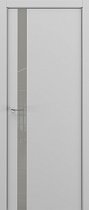 ZaDoor ART-LITE модель A2 эмаль цвет RAL7047 стекло matelac silver grey