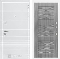 LABIRINT Входная металлическая дверь TRENDO панель 6 cандал серый