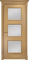 Дверь Оникс модель Милан цвет Анегри стекло пескоструй Узор-4 с одной стороны