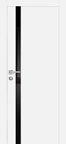 Дверь Profilo Porte модель PX-8 цвет Белый стекло черный лакобель