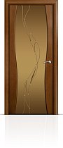 Дверь Мильяна модель Омега-1 цвет Анегри триплекс бронзовый Иллюзия