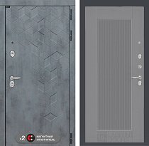 LABIRINT Входная металлическая дверь BETON панель №30 серый софт