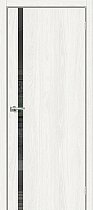 Дверь Браво модель Браво-1.55 цвет White Dreamline/Mirox Grey