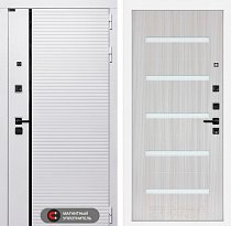 LABIRINT Входная металлическая дверь Роял панель №1 цвет сандал белый