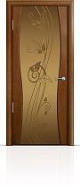 Дверь Мильяна модель Омега-1 цвет Анегри триплекс бронзовый Нежность