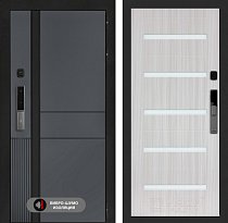 LABIRINT Входная металлическая дверь ЭвоЛаб Смарт панель №1 цвет сандал белый