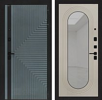 LABIRINT Входная металлическая дверь Кредор панель Зеркало Дольче цвет капучино