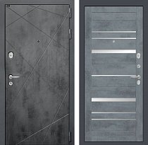 LABIRINT Входная металлическая дверь Лофт панель №20 цвет бетон тёмный