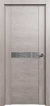 Дверь Status Trend модель 411 Дуб серый стекло лакобель серый