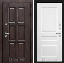 LABIRINT Входная металлическая дверь Лондон панель 3 белый soft