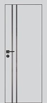Profilo Porte модель PX-11 кромка чёрная с 4-х сторон цвет Агат матовый стекло лакобель серый