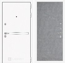 LABIRINT Входная металлическая дверь LINE WHITE панель №21 бетон светлый