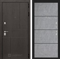 LABIRINT Входная металлическая дверь URBAN панель 25 бетон светлый