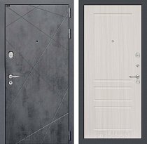 LABIRINT Входная металлическая дверь Лофт панель №3 цвет сандал белый