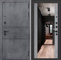 LABIRINT Входная металлическая дверь Инфинити панель Зеркало Максимум цвет бетон светлый