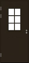 SWEDOOR Финская Входная дверь F2000 W71 цвет коричневый стекло Cotswold