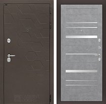 LABIRINT Входная металлическая дверь Smoky панель №20 цвет бетон светлый