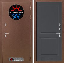 LABIRINT Входная металлическая дверь ТЕРМО панель 11 графит soft
