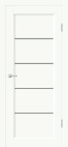 Двери Холл модель СТАЙЛ 1 цвет Белый опал стекло мателюкс графит