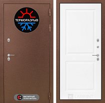 LABIRINT Входная металлическая дверь ТЕРМО панель №11 белый soft