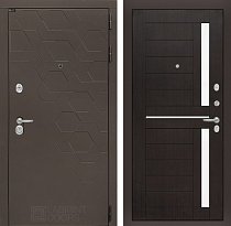 LABIRINT Входная металлическая дверь Smoky панель №2 цвет венге