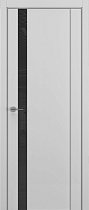 ZaDoor модель S-26 цвет матовый серый лакобель чёрный