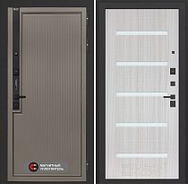 LABIRINT Входная металлическая дверь Лаб-1 Про панель №1 цвет сандал белый