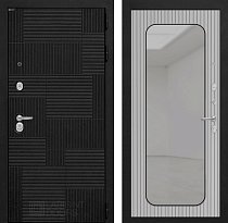LABIRINT Входная металлическая дверь Пазл панель Зеркало Аркада цвет Веллюто ферро с патиной