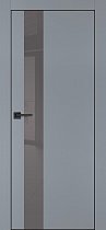 Profilo Porte модель PX-10 кромка чёрная с 4-х сторон цвет Серый матовый стекло лакобель серый