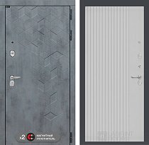 LABIRINT Входная металлическая дверь BETON панель №29 белый софт