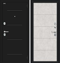 Входная Дверь модель Граффити-1 цвет Букле черное/Look Art