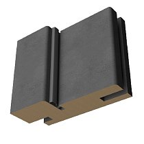 Albero Мегаполис Лофт Коробка "Т" 70х28х2070 мм цвет Бетон тёмный 1 шт.