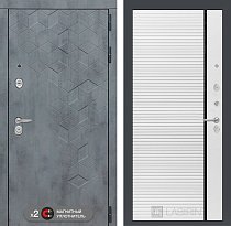 LABIRINT Входная металлическая дверь BETON панель №22 белый софт