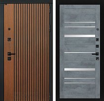 LABIRINT Входная металлическая дверь Шторм панель №20 цвет бетон тёмный