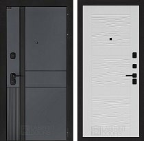 LABIRINT Входная металлическая дверь EvoLAB панель №6 цвет белое дерево