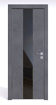 Линия Дверей модель 510 цвет Бетон тёмный лакобель Чёрный