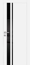 Profilo Porte модель PX-16 кромка хром с 4-х сторон цвет Белый матовый стекло лакобель чёрный