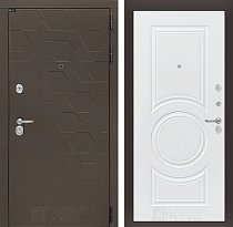 LABIRINT Входная металлическая дверь Smoky панель №23 цвет белый soft