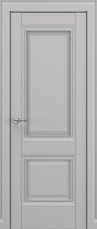 ZaDoor Baguette Classic модель Венеция В1 цвет матовый серый стекло сатинато с рамкой