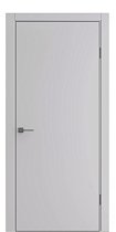 Дверь Люксор ЭКО модель ДП-50 кромка чёрная с 4-х сторон цвет Silver Gray