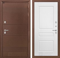 LABIRINT Входная металлическая дверь Термо Лайт панель №3 цвет белый софт