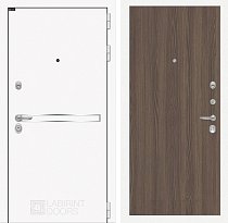 LABIRINT Входная металлическая дверь Лайн Вайт панель №5 цвет ясень тёмный