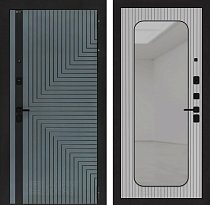 LABIRINT Входная металлическая дверь Кредор панель Зеркало Аркада цвет Веллюто ферро с патиной