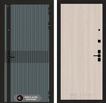 LABIRINT Входная металлическая акустическая дверь Иссида панель №5 цвет ясень светлый