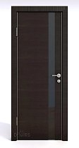 Дверная Линия Шумоизоляционная дверь 42 Дб модель 607 цвет Венге стекло лакобель черный