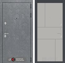 LABIRINT Входная металлическая дверь BETON панель №21 грей софт